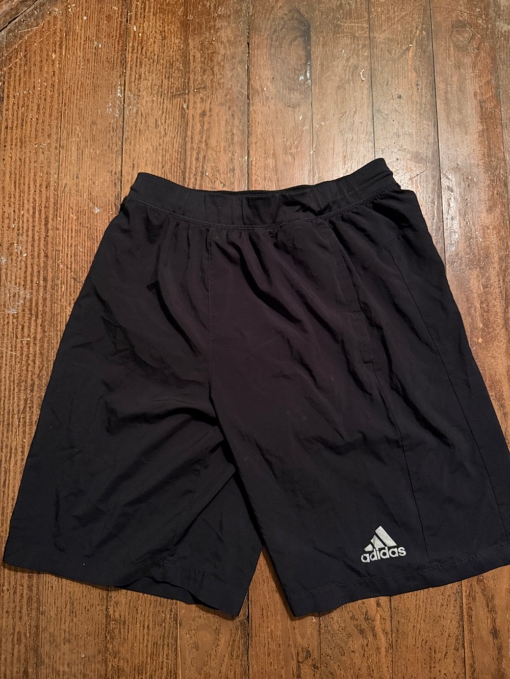 adidas Men's Black Athletic Training Shorts with Logo